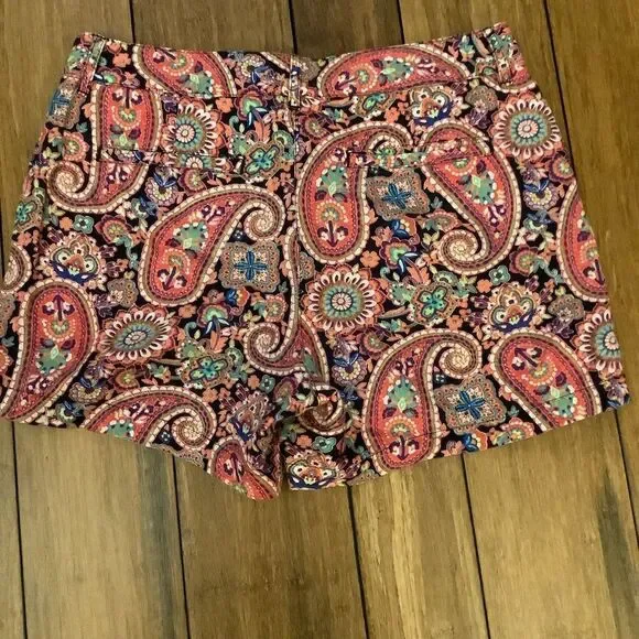Lands End Paisley Cotton Shorts 🌊🩴🌸🤩 - Picture 2 of 3